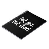 レットゴーレットゴッドイエズス信仰引用文宗教クリスティ ノートブック (左側)