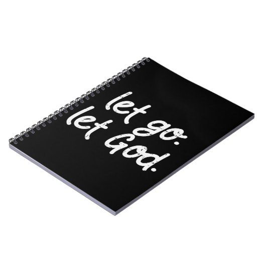 レットゴーレットゴッドイエズス信仰引用文宗教クリスティ ノートブック (左側)