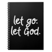 レットゴーレットゴッドイエズス信仰引用文宗教クリスティ ノートブック (正面)