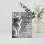 レットゴーレットライフやる気を起こさせる引用文 ポストカード (スタンド正面)