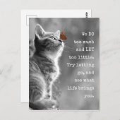 レットゴーレットライフやる気を起こさせる引用文 ポストカード (正面/裏面)