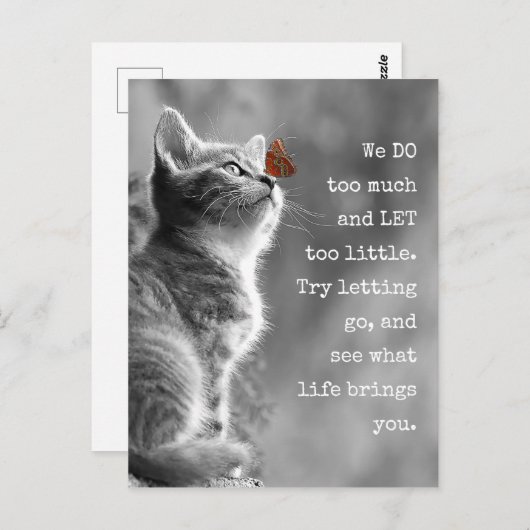 レットゴーレットライフやる気を起こさせる引用文 ポストカード (正面/裏面)