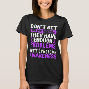 レットシンドロームリボンレット症候群認識度 Tシャツ