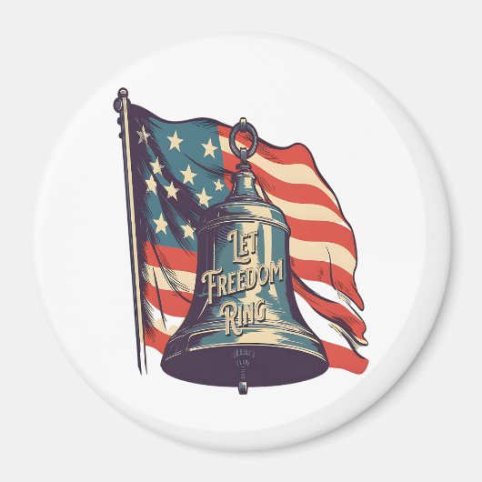 レットフリーダムリングや輪おもしろいスロース マグネット (正面)