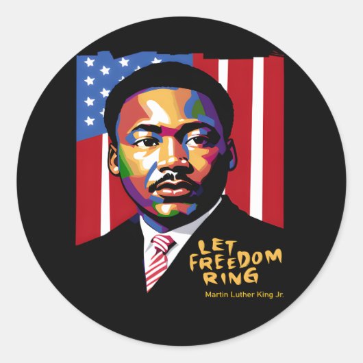 レットフリーダムリングや輪おもしろい引用文 ラウンドシール (正面)