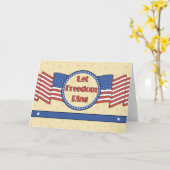 レットフリーダムリングや輪 カード (黄色い花)