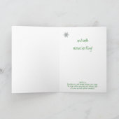 レット天国&自然歌聖なる書物、 経典クリスマスバード シーズンカード (内部)