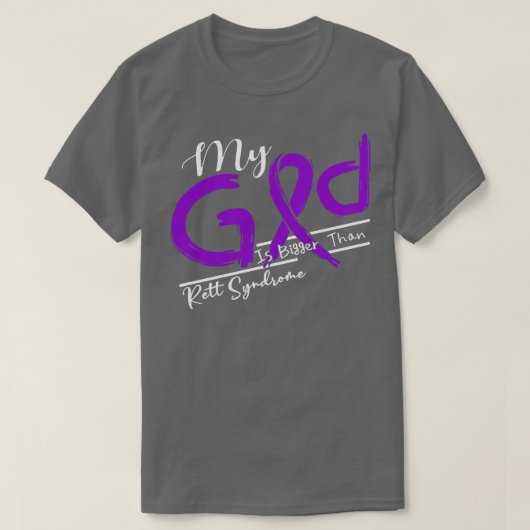 レット症候群認識度私の神はこの中でより強い Tシャツ (デザイン正面)
