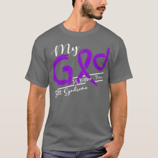 レット症候群認識度私の神はこの中でより強い Tシャツ