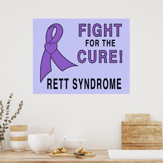 レット症候群認識度:治療のための戦い! ポスター (キッチン)