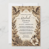 レット秋木製紙リサイクル紙ブライダルシャワー 招待状 (正面)