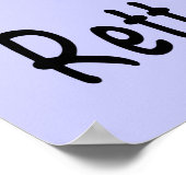 レット認識度蝶リボン ポスター (角)