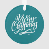 レット·イット·スノー·カスタム·クリスマス·フォト オーナメント (裏面)