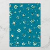 レット・イット・スノー・サムウェア・エルス ビーチ フォト リアル ゴールド 箔シーズンカード (裏面)