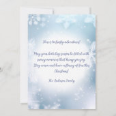 レット・イット・スノー ペールブルーの雪の結晶 シーズンカード (裏面)