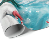 "レット・イット・スノー" ヴィンテージ雪だるま包装紙 ラッピングペーパー (ロールコーナー)