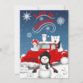 レット・イット・スノー 招待状 (裏面)