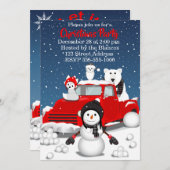 レット・イット・スノー 招待状 (正面/裏面)