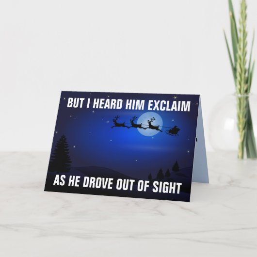 レット・ゴー・ブランドン！巨大なクリスマスカードのサンタ カード (正面)