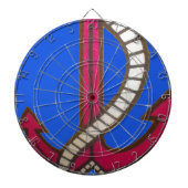 レッドいかりアートプリント ダーツボード (正面)