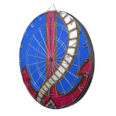 レッドいかりアートプリント ダーツボード (正面右)