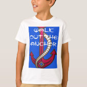 レッドいかりアートプリント Tシャツ (正面)