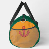 レッドいかりグリーンオレンジトラベルアスレティックセーリング ダッフルバッグ (右)