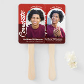 レッドおめでとうグラード2写真アーチスクはっきりしたリプトレトロ ハンドファン (正面&裏面)