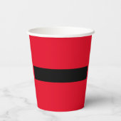 レッドおもしろいクリスマスサンタクロースベリーカスタム 紙コップ (裏面)