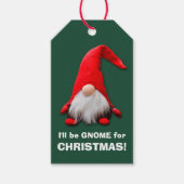 レッドおもしろい格言クリスマス ギフトタグ (正面)