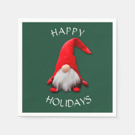 レッドおもしろい格言クリスマス スタンダードカクテルナプキン