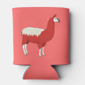 レッドおもしろい・ラマ 缶クーラー (裏面)