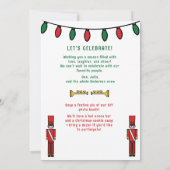 レッドお洒落グリーンサンタトナベクリスマスパーティー (裏面)