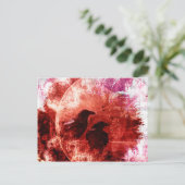 レッドかわいらしラグランジーベンファンタジーデザイン ポストカード (スタンド正面)