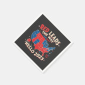 レッドが道をリード2025年就任式トランプ スタンダードカクテルナプキン (角)