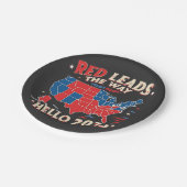 レッドが道をリード2025年就任式トランプ ペーパープレート (アングル)