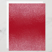 レッドきらめくグリッターダストスクラップブック紙 (正面/裏面)