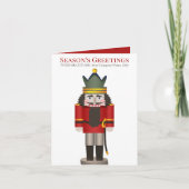 レッドくるみ割りカーカンパニーホリデークリスマス カード (正面)