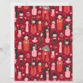 レッドこ図解入りの、写真付きのけし日本のスクラップブック紙 (正面)