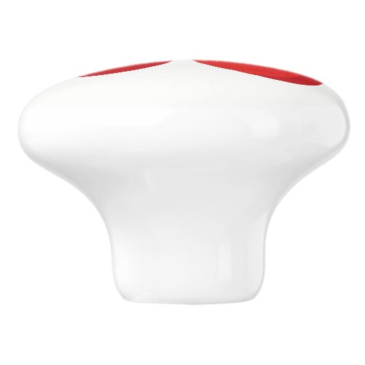 レッドさくらんぼとピンクボウコケットコテージシック セラミックノブ (側面)