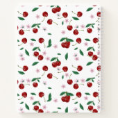 レッドさくらんぼグリーンリー&さくらんぼ花々レシピ ノートブック (裏面)