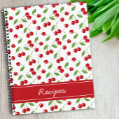 レッドさくらんぼコケットレトロレシピ ノートブック