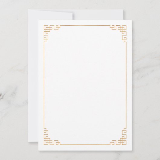 レッドさくらんぼブロッサム中国のブライダルシャワー 招待状 (裏面)