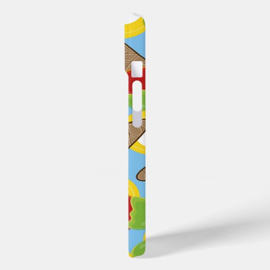 レッドさくらんぼライムレトロサマーアイスクリームおもしろいケーシング Case-Mate iPhoneケース (裏面 / 左)