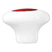 レッドさくらんぼレトロスタイルフルーツデザイン セラミックノブ (側面)