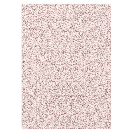 レッドつる植物スクロールテーブルクロス – ホリデーエレガンス テーブルクロス (正面)