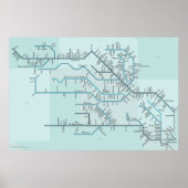 レッドとアーカンソー州の河川30インチx 20インチ ポスター (正面)