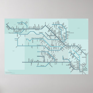 レッドとアーカンソー州の河川30インチx 20インチ ポスター