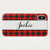 レッドとブラックのCase-Mate iPhoneケース Case-Mate iPhoneケース (裏面(横))