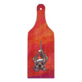 レッドの犬のクリスマス カッティングボード (正面)